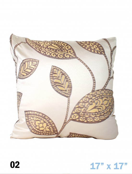 Leaves Print Cushion & Filler